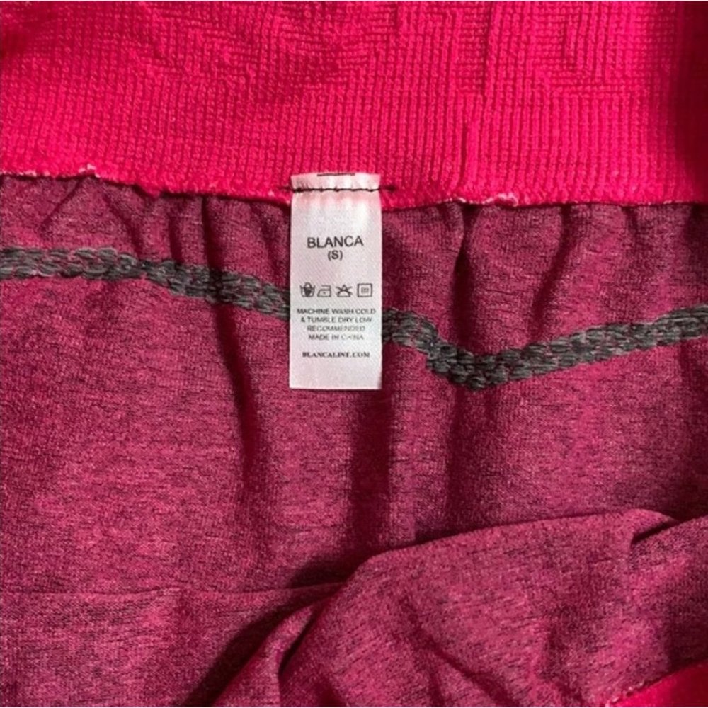 Blanca Line Pink Grey High Waist Stretch Yoga Leggings Large - Picture 12 of 12